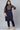 Navy Blue Color Art Silk Regular Wear Readymade Plus Size Kurti With Bottom