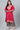 Pink Art Silk Fabric Regular Wear Readymade Plus Size Kurti With Bottom