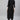 Daily Wear Black Color Crepe Fabric Kurti With Bottom