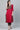 Red Color Crepe Daily Wear Readymade Kurti With Bottom