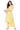 Casual Wear Art Silk Fabric Readymade Top Bottom Set In Yellow Color