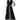Casual Wear Rayon Fabric Black Color Readymade Top Bottom Set