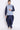 Blue Color Silk Fabric Wedding Wear Kurta Pyjama With Waist Coat