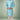 Luminous Wedding Wear Jaqurd Silk Fabric Cyan Color Indo Western For Men
