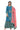 Cotton Printed Kurti Bottom With Contrast Dupatta In Dazzling Blue Color
