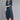 Teal Color Embroidered Work Kurti Bottom In Cotton Fabric