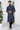 Pretty Navy Blue Color Fancy Fabric Wedding Wear Designer Readymade Kurta Pyjama For Men
