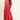 Cotton Fabric Casual Wear Printed Work Brilliant Anarkali Kurti In Rani Color
