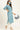 Cotton Fabric Printed Daily Wear Wonderful Straight Kurti In Cyan Color
