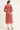 Daily Wear Cotton Fabric Red Color Ingenious Printed Designs Kurti
