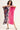 Rayon Fabric Casual Wear Pink Color Delicate Shaded Kaftan