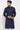Function Wear Cotton Fabric Navy Blue Color Blazing Kurta