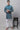 Enriching Teal Color Cotton Fabric Festival Wear Kurta Pyjama For Men