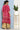 Beguiling Printed Work On Pink Color Art Silk Fabric Kaftan Kurti