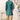 Beautiful Teal Color Wedding Wear Readymade Indo Western For Men In Banarasi Jacquard Fabric