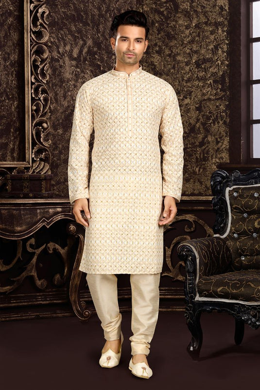 Gorgeous Cotton Fabric Readymade Kurta For Men