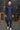 Navy Blue Cotton Readymade Men Kurta Pyjama For Festive Wear