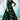 Party Style Dark Green Color Designer Gown In Net Fabric