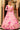 Shibori Printed Designs On Pink Color Cotton Fabric Party Wear Mesmeric Gown