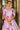 Party Wear Lavender Color Shibori Printed Inventive Gown In Cotton Fabric