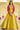 Dazzling Yellow Color Cotton Fabric Party Style Gown