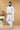 Alluring White Color Fancy Fabric Wedding Wear Designer Readymade Peshawari Style Groom Sherwani For Men