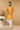 Fascinate Yellow Color Art Silk Fabric Reception Wear Trendy Readymade Kurta Pyjama For Men