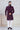 Striking Wine Velvet Fabric Wedding Indowestern For Men