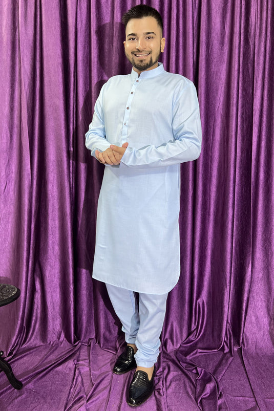 Sky blue best sale colour kurta pajama