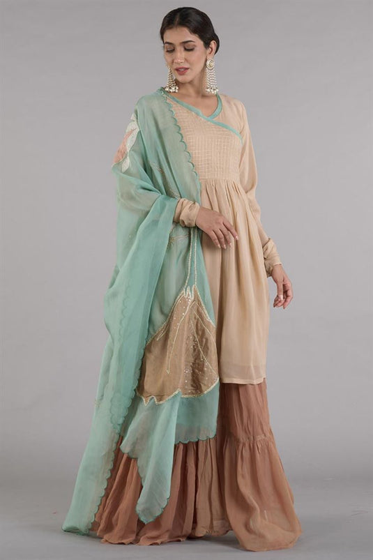 Vamika 7405 Real Silk Wholesale Free Size Readymade Sharara Suits 4 Pieces  Catalog Catalog