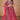 Blazing Pink Color Function Wear Digital Printed Georgette Lehenga