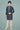 Navy Blue Color Cotton Silk Fabric Reception Wear Fancy Kurta Pyjama For Kids Wear