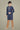 Navy Blue Color Cotton Silk Fabric Reception Wear Trendy Kurta Pyjama For Kids Wear