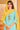 Cyan Color Beautiful Salwar Kameez With Color Contrast Dupatta