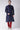 Excellent Dhupion Silk Fabric Navy Blue Color Kurta Pyjama