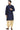 Navy Blue Color Dhupion Silk Fabric Function Wear Elegant Dhoti Style Kurta Pyjama