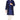 Dhupion Silk Fabric Puja Wear Kurta Pyjama In Navy Blue Color