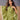 Radiant Green Color Printed Cotton Fabric Kaftan Style Kurti