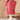 Red Color Printed Cotton Fabric Fabulous Kaftan Style Kurti