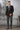 Striking Black Color Fancy Fabric Coat Suit