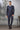 Rayon Fabric Coat Suit In Artistic Blue Color