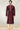 Wine Art Silk Graceful Readymade Men Kurta Pyjama For Festive Wear