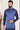 Engaging Function Style Blue Color Jacquard Fabric Jacket