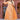 Peach Color Delicate Festival Wear Cotton Fabric Gown