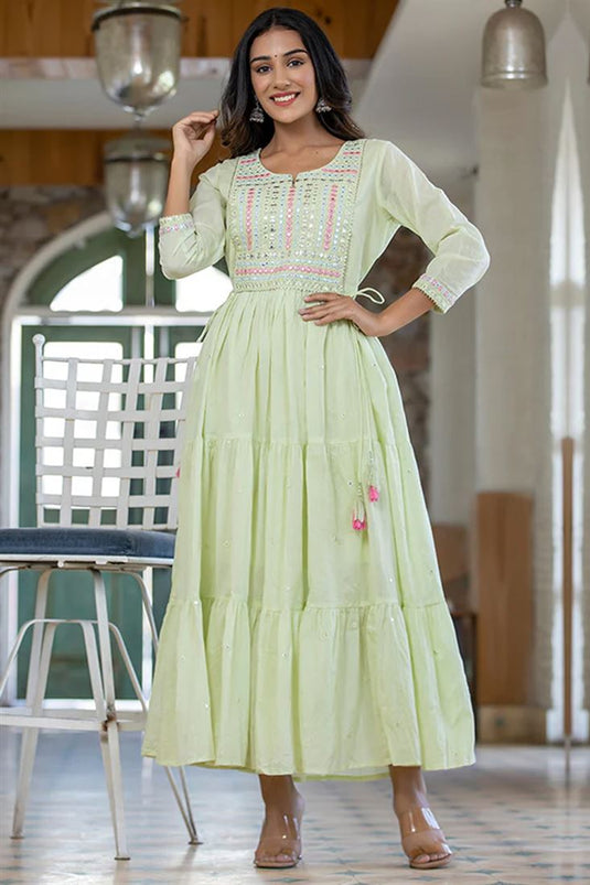 Latest Indo-Western Net Dresses and Gowns Online Shopping