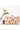 Peach Color Riveting Clutch Purses With Embroidered Work