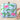 Beguiling Sky Blue Color Art Silk Fabric Printed Clutch