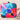 Sober Multi Color Art Silk Fabric Printed Clutch