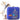 Beautiful Blue Art Silk Clutch with Lovely Embroidered Work