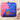 Whimsical Multi Color Art Silk Clutch with Designer Print